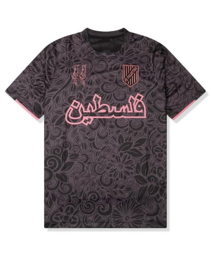 TV-Show Bom Dia Alegria 2025 FC Palestina x Farrah Azam Black Printed T-Shirt