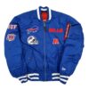 Buffalo Bills MA-1 Royal Blue Bomber Full-Zip Satin Jacket