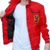Red Cobra Kai Snake Logo Patch Cotton Jacket