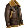 Buy Now Corwin Brown Shearling Leather Aviator Jacket