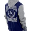 LA Dodgers New Era Royal Throwback Hoodie Jacket