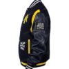 Shop North Carolina A&T Varsity Navy Leather Jacket