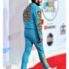 Post Malone Stylish Snake Print Suit In Blue Get Now