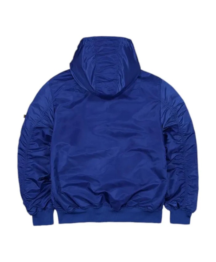 Shop Seattle Seahawks x Alpha Blue Bomber Jacket