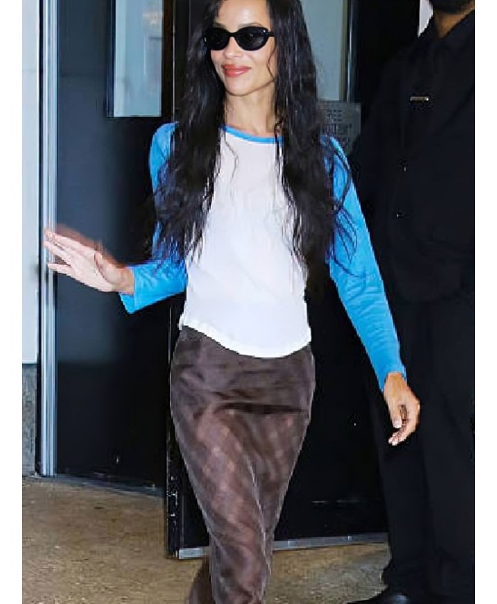 Zoe Kravitz CBS Mornings Show Raglan Shirt