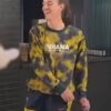 Caitlin Clark Flip Cup Tic-Tac-Toe Indiana Basketball Camo Sweatshirt