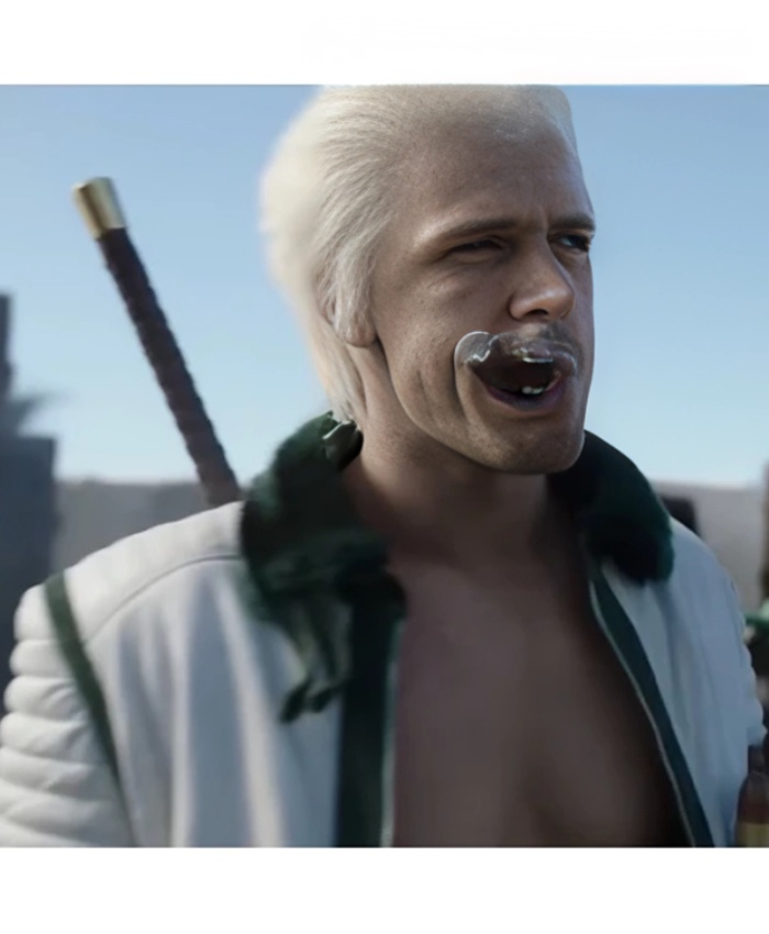 One Piece S02 Callum Kerr White Leather Jacket