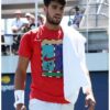 Carlos Alcaraz 2025 US Open Red Crew-Neck T-Shirt