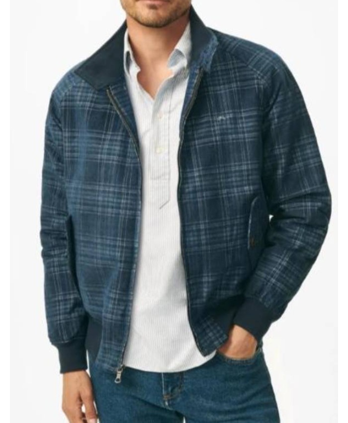 TV-Series Caught In The Act Double Life S01 Hasani Blue Plaid Jacket