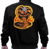 Get Cobra Kai Snake Logo Patch Cotton Jacket - Back