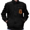 Shop Cobra Kai Snake Logo Cotton Back Jacket