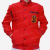 Shop Cobra Kai Snake Logo Red Cotton Jacket
