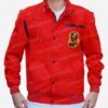 Shop now Cobra Kai Snake Logo Patch Cotton Jacket - Red
