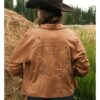 Courtney Steeves Brown Leather Jacket
