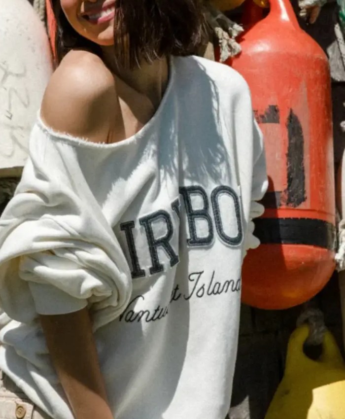 Shop Dairy Boy Cut Off Nantucket Island Crewneck Sweatshirt