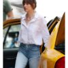 Materialists 2025 Dakota Johnson White Shirt