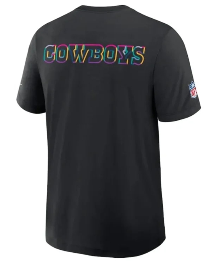 2025 Dallas Cowboys Black Recreation Crucial Catch Tri-Blend Dri-Fit T-Shirt