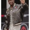 F1 The Movie 2025 Damson Idris Leather Varsity Jacket