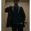 Tv Series Dept. Q S01 Matthew Goode Shearling Brown Leather Jacket
