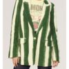 TV-Series Dirty Laundry S05 Green & Beige Stripe Blazer Jacket