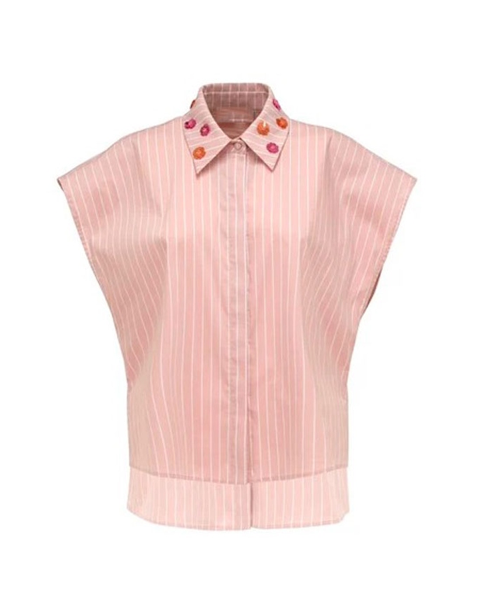 TV-Show Dois às 10 Cristina Ferreira Applique Collar Shirt
