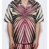 Travis Kelce E! News 2025 Pink Printed Shirt