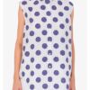 Emily Cooper TV Series Emily In Paris S05 Lily Collins Polka Dots Poplin Top