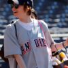 Shop Emma Stone 2025 San Diego Tony Gwynn Grey Jersey