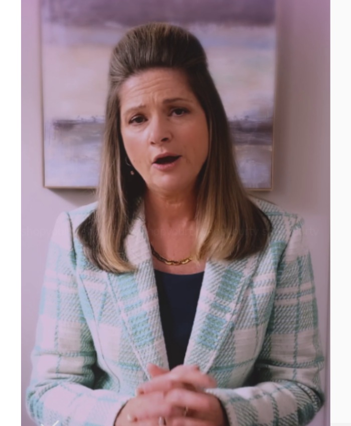 Roz TV-Series Fisk Season 3 Julia Zemiro Plaid Blazer