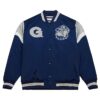Buy Georgetown University Heavyweight Satin Jacket - Navy