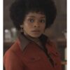 Rachel Hilson Duster 2025 Nina Hayes Peach Wool Jacket