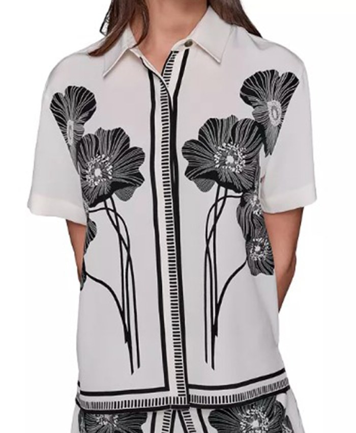 Shop Gilma Avalos NBC News Daily 2025 Floral Print Shirt