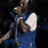 Mykko Montana Halftime Performance 2025 Blue Vest