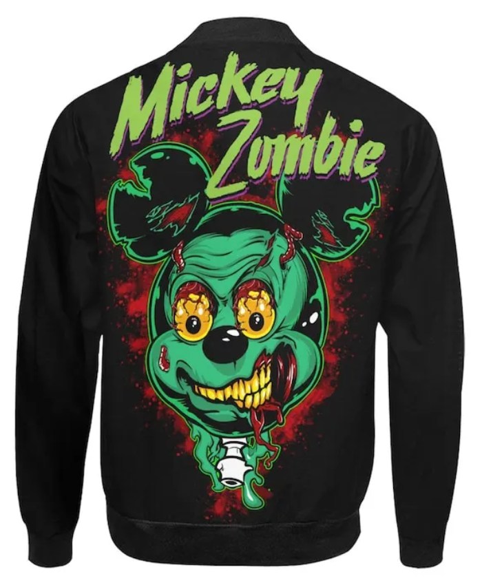 Halloween Horror 2025 Zombie Bomber Black Jacket