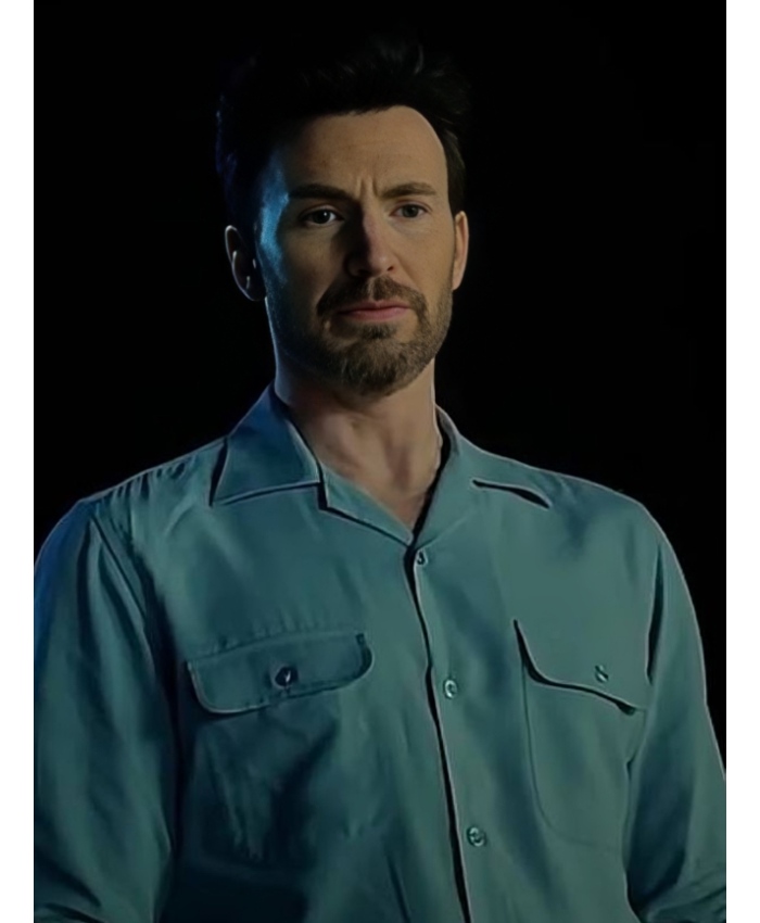 Reverend Drew Honey Don’t! Chris Evans Blue Shirt