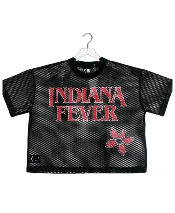 Indiana Fever Stranger Things Demoregame Sporty Mesh Black Jersey