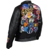 Shop NBA Jeff x Hamilton Black Leather Jacket