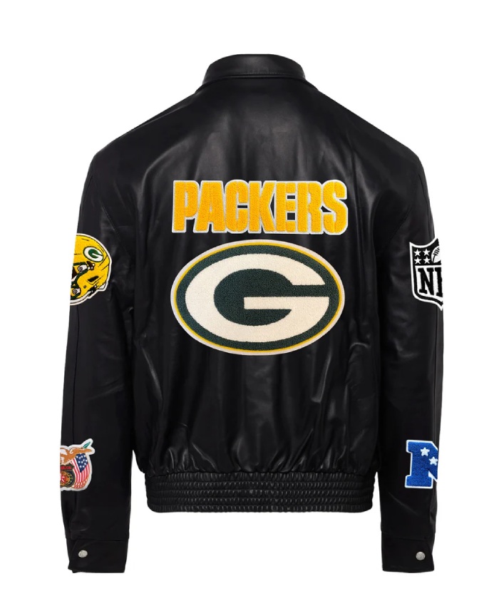 Jeff Hamilton Green Bay Packers Full Leather Jacket