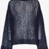 Wednesday S2 Jenna Ortega Black Open Knit Sweater