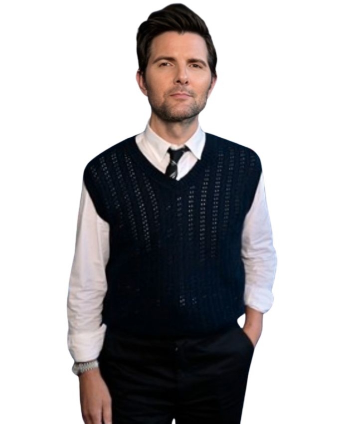 Jimmy Kimmel Live 2025 Adam Scott Knit Vest