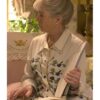 The Thursday Murder Club Celia Imrie Floral Embroidered Shirt
