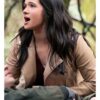 Katie Stevens Providence Falls Brown Leather Jacket