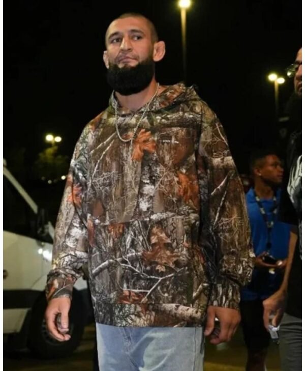 UFC 319 Khamzat Chimaev Camo Print Hoodie