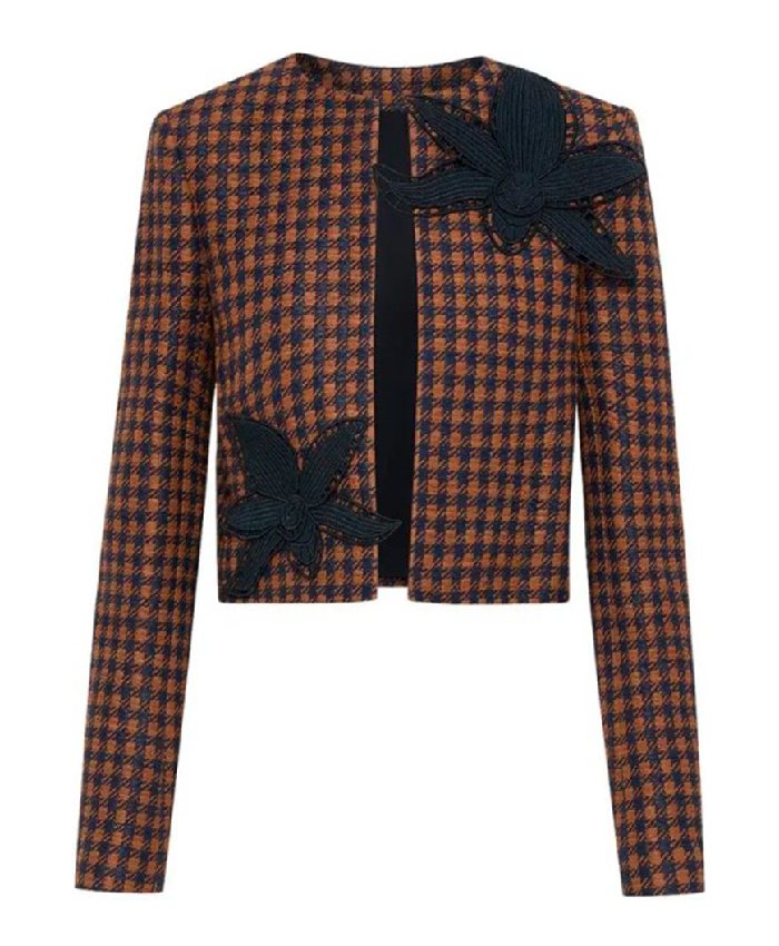 And Just Like That S3 Charlotte York Checked Orchid Jacket