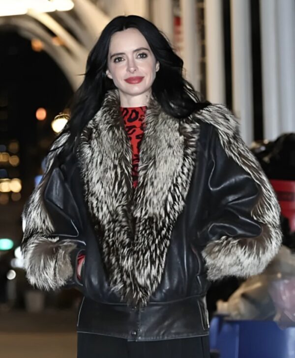 Dexter Resurrection S01 Mia Lapierre Fur Leather Jacket