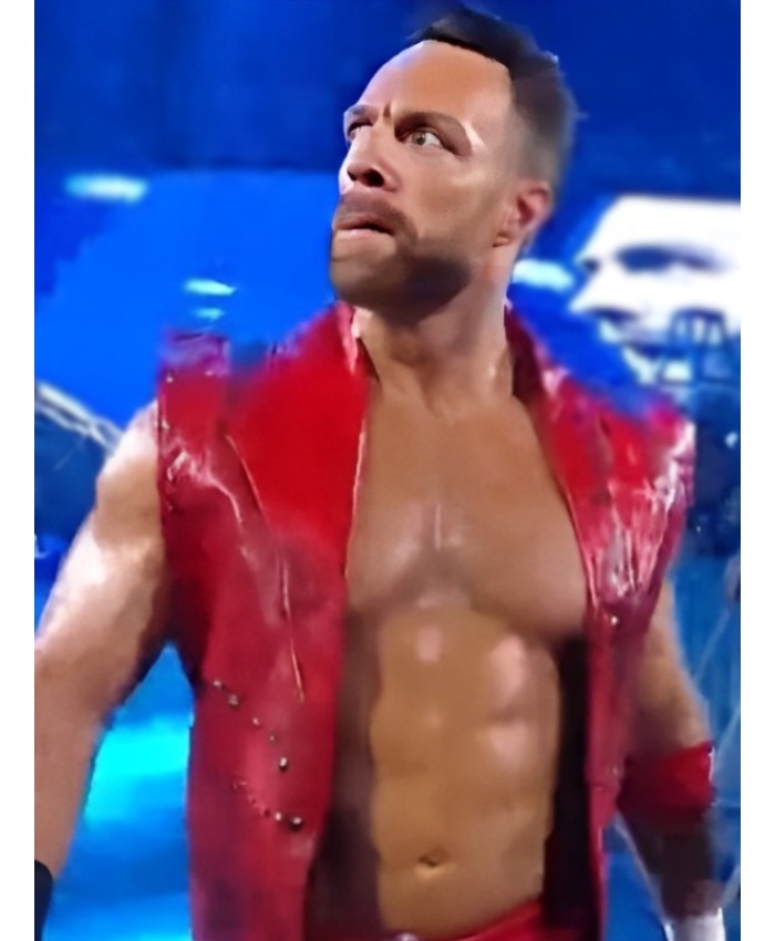 WWE Money In The Bank 2024 LA Knight Red Vest