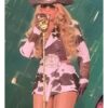 Beyonce Las Vegas Cowboy Carter Tour Cow Print Jacket