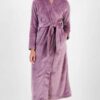 Leanne S1 Leanne Morgan Purple Fleece Robe