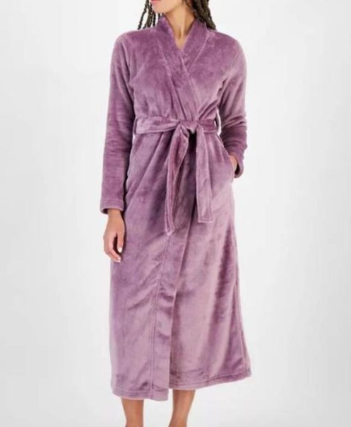 Leanne S1 Leanne Morgan Purple Fleece Robe