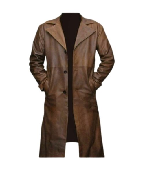 Buy Mens Brown Trench Coat Leather